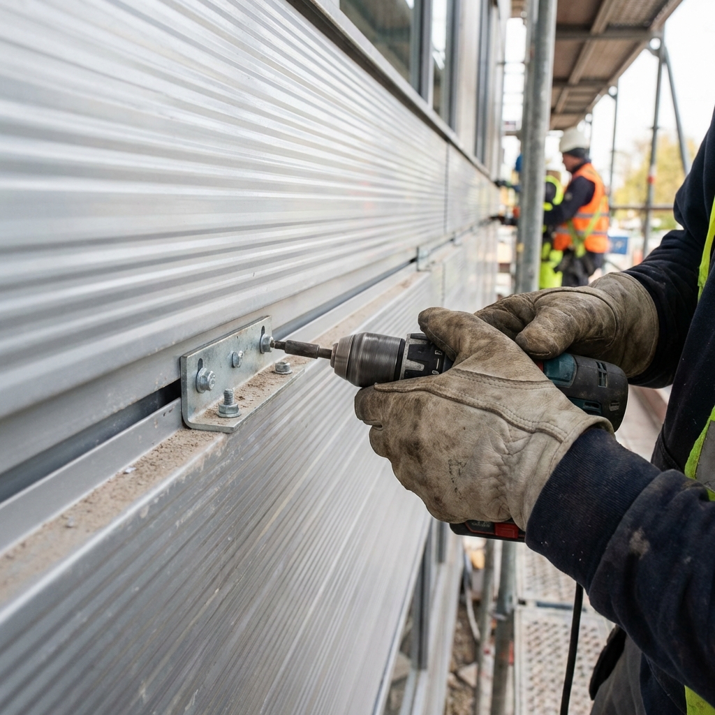 Pareti metalliche industriali - lavorazione GFC